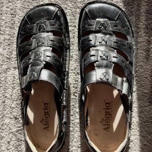 Alegria Black Fisherman's Sandal size 40 EUC